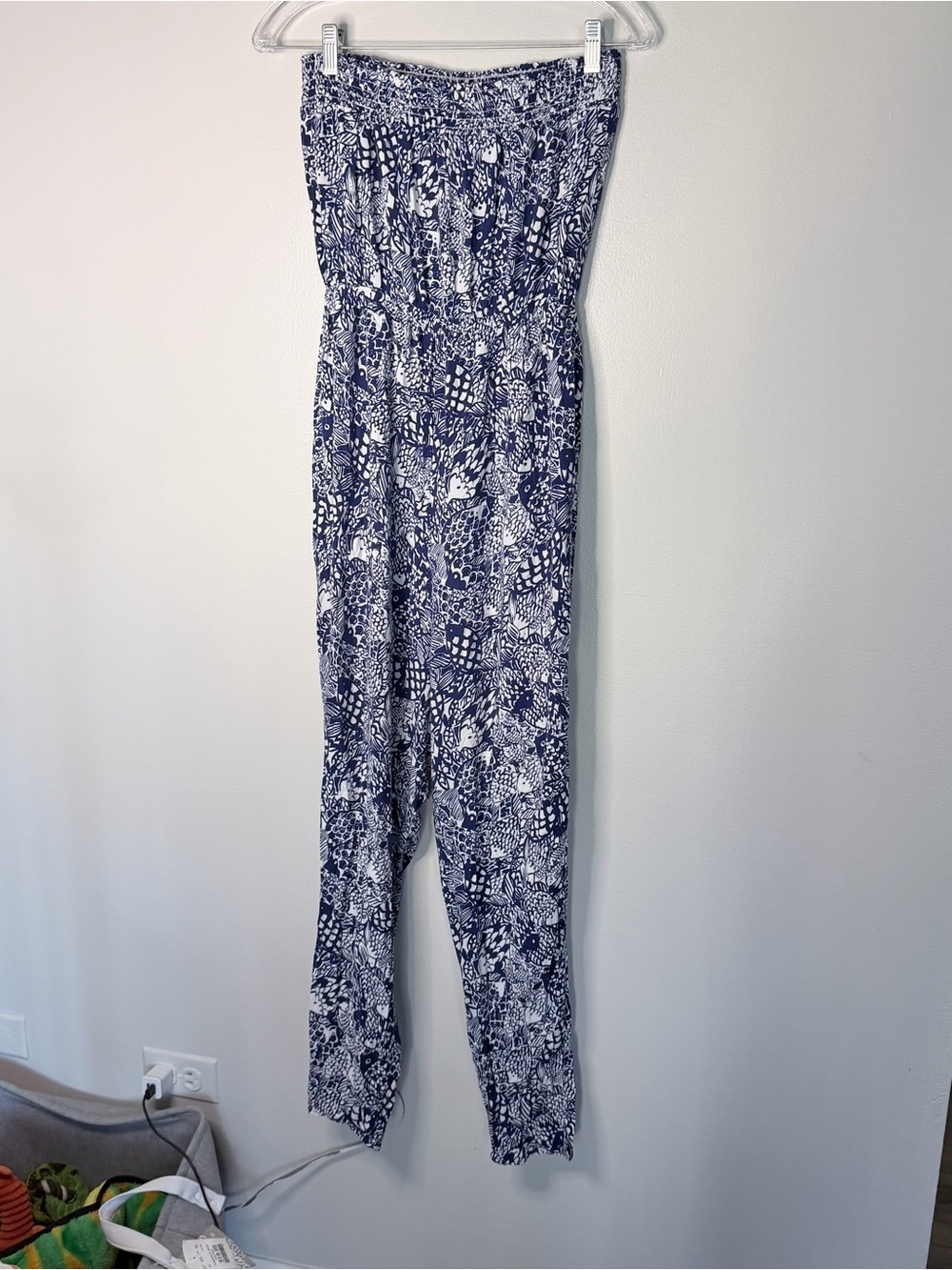 Lilly Pulitzer for Target Navy & White Printed Wide-Leg Jumpsuit Nautical - Picture 9 of 11